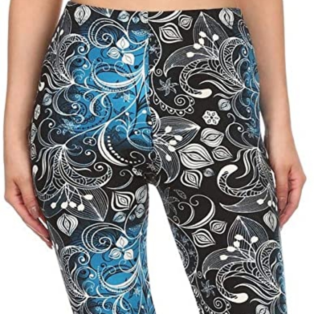 Blue Swirl Leggings